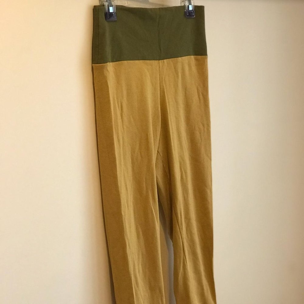 Spiritex Organic Cotton Leggings Yoga Pants Yellow